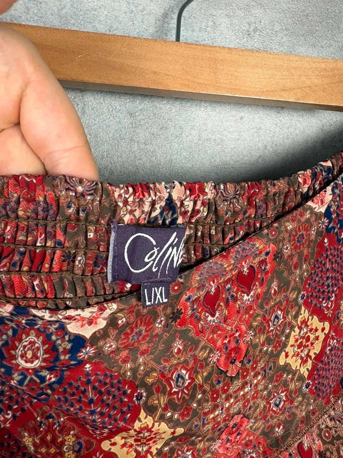 🌸 Long skirt with Vintage pattern Size 48 🌸 – photo 4